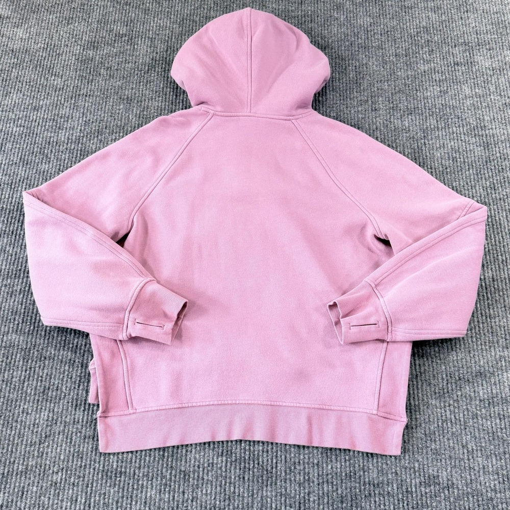 Lululemon Scuba Hoodie Womens XS/S Pink Fleece Pullover Thumbholes Raglan Logo - Picture 8 of 13